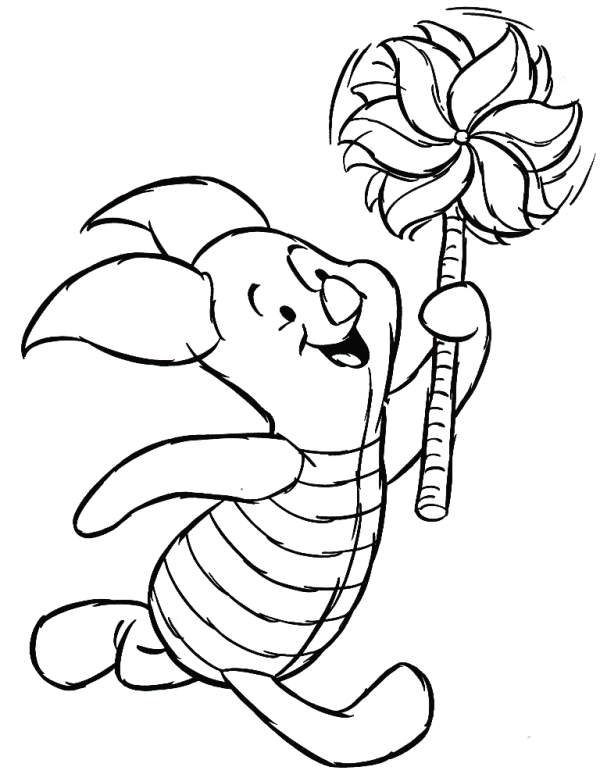 Plansa de colorat cu Winnie de Pooh 20 14
